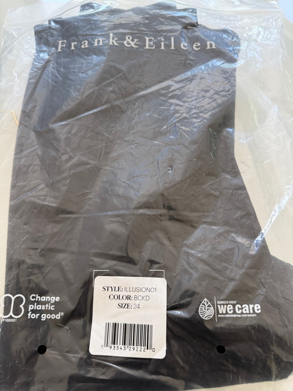 Frank & Eileen Black Derry Illusion Slim Cropped Pants size 24 - Picture 5 of 8